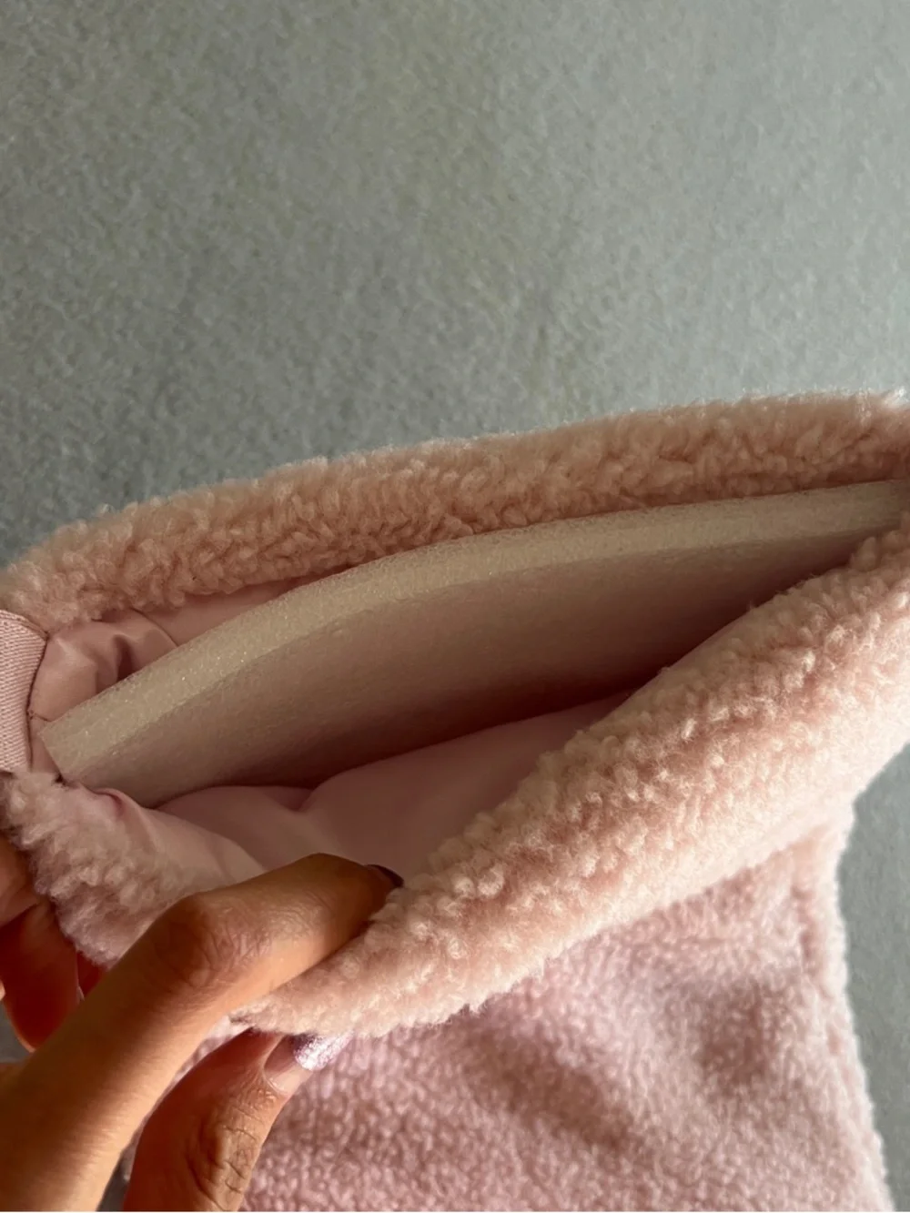 PINK Victoria's Secret Blush Sherpa Holiday Stocking